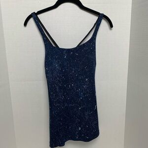 Lucy Galaxy Blue Workout Top